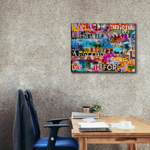 'Metromix Luv I' by Erin Ashley, Giclee Canvas Wall Art,34 x 26