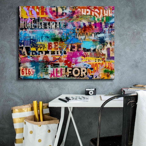 Image of 'Metromix Luv I' by Erin Ashley, Giclee Canvas Wall Art,34 x 26