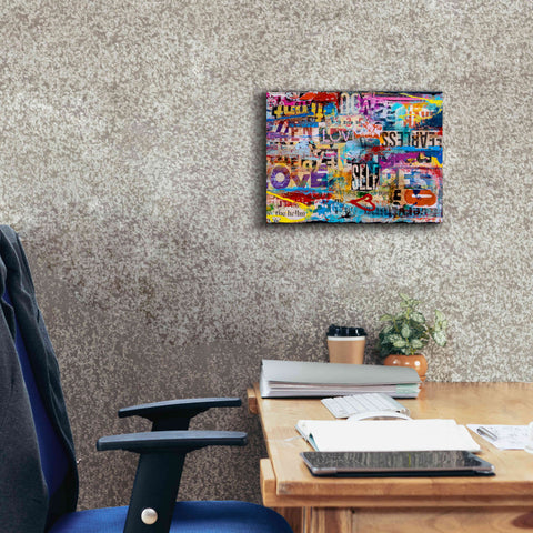 Image of 'Metromix Luv II' by Erin Ashley, Giclee Canvas Wall Art,16 x 12