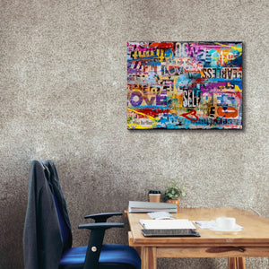 'Metromix Luv II' by Erin Ashley, Giclee Canvas Wall Art,34 x 26