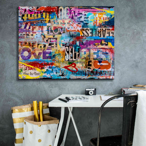 'Metromix Luv II' by Erin Ashley, Giclee Canvas Wall Art,34 x 26