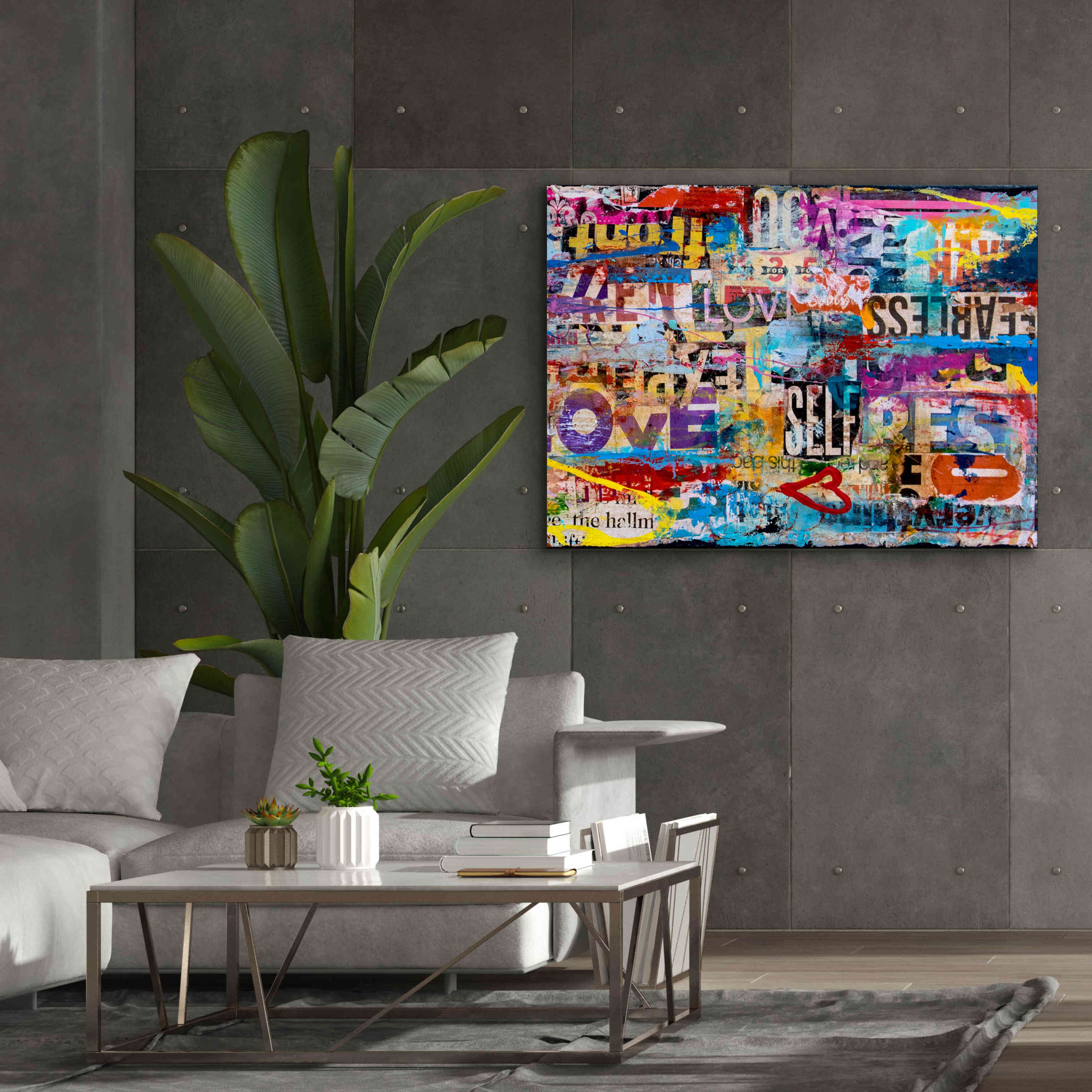 'Metromix Luv II' by Erin Ashley, Giclee Canvas Wall Art,54 x 40