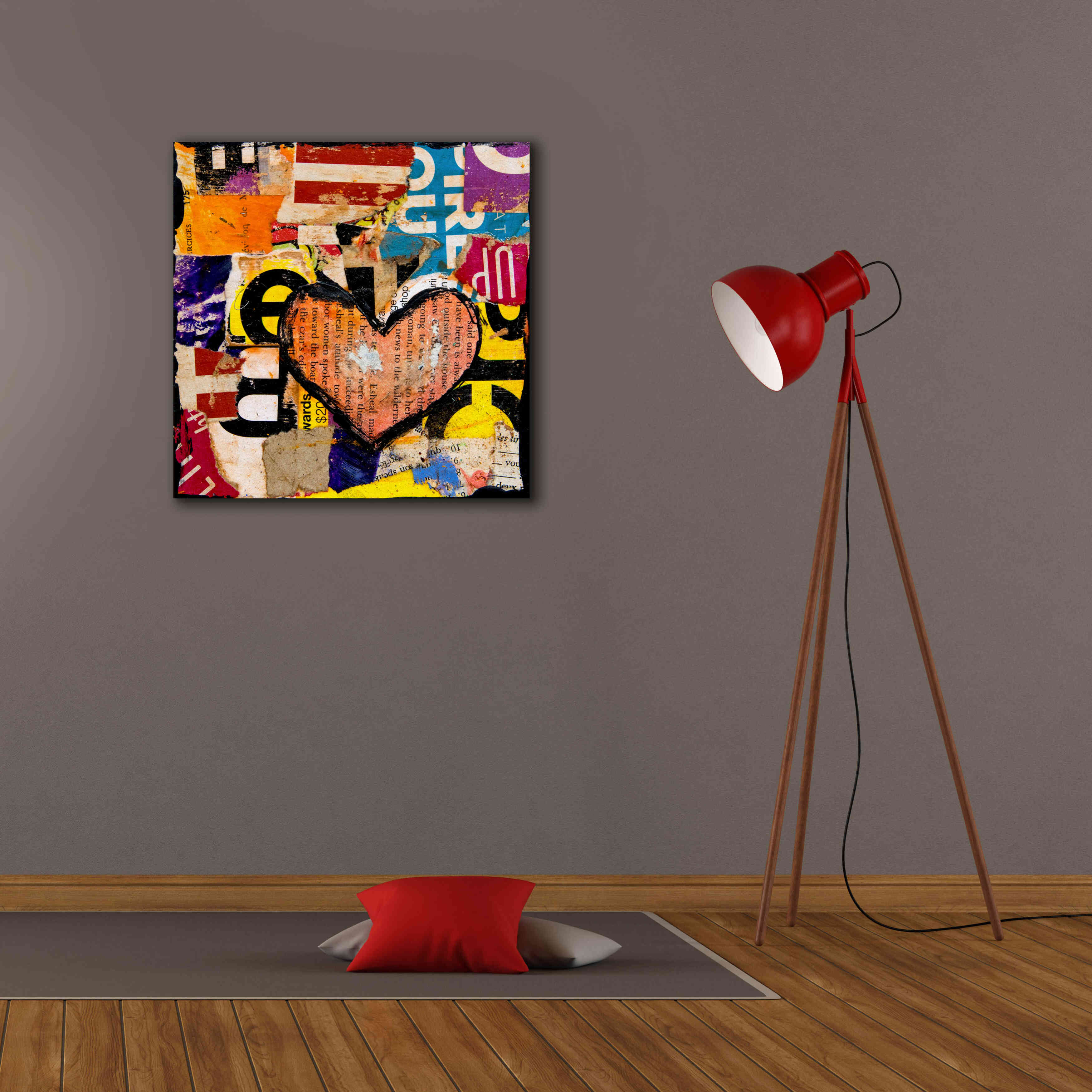 'Mixed Luv' by Erin Ashley, Giclee Canvas Wall Art,26 x 26