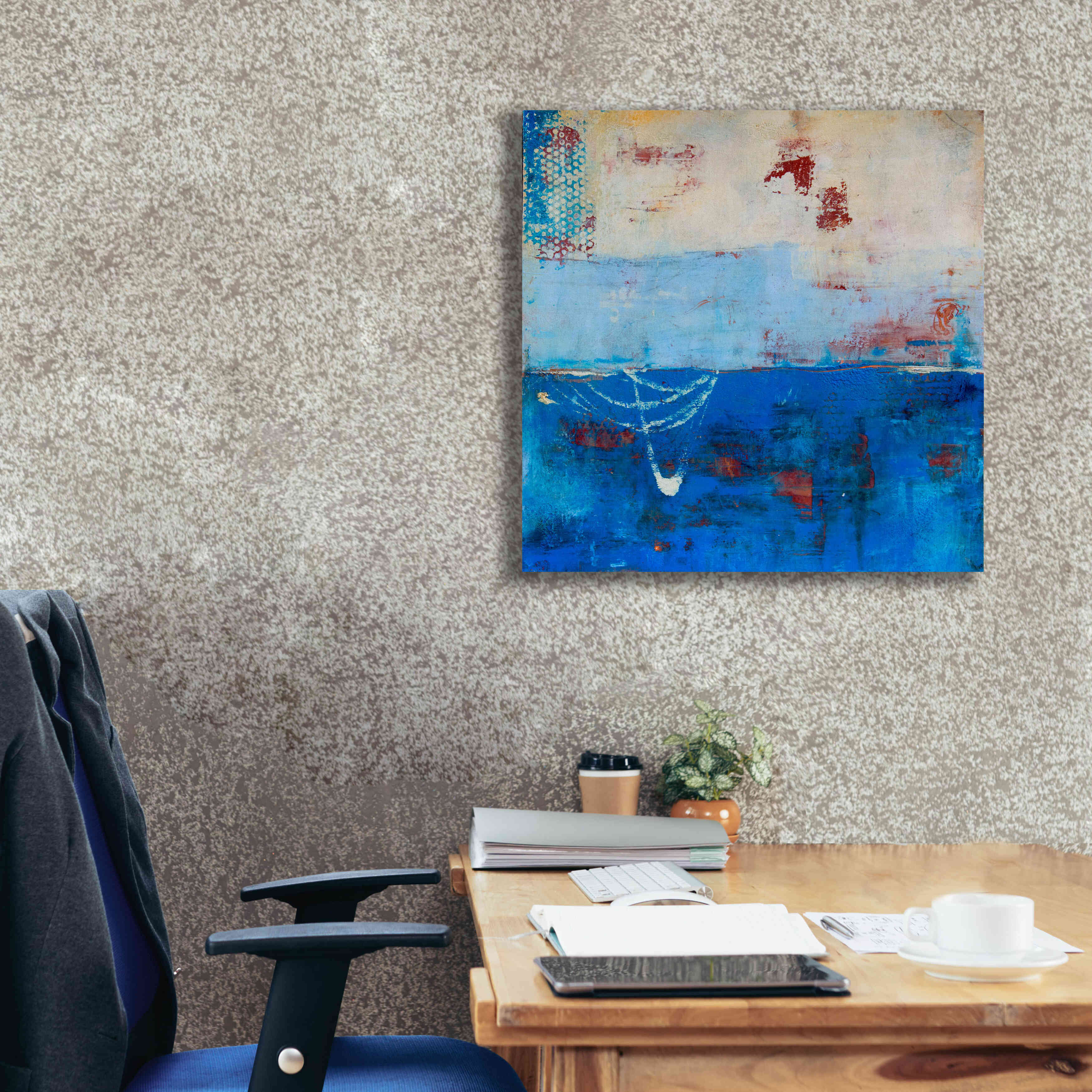 'Wind Surfing' by Erin Ashley, Giclee Canvas Wall Art,26 x 26