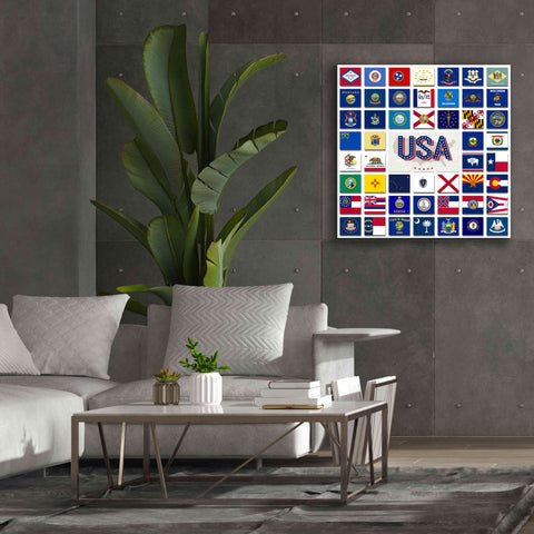 Image of 'USA' by Irena Orlov, Giclee Canvas Wall Art,37 x 37