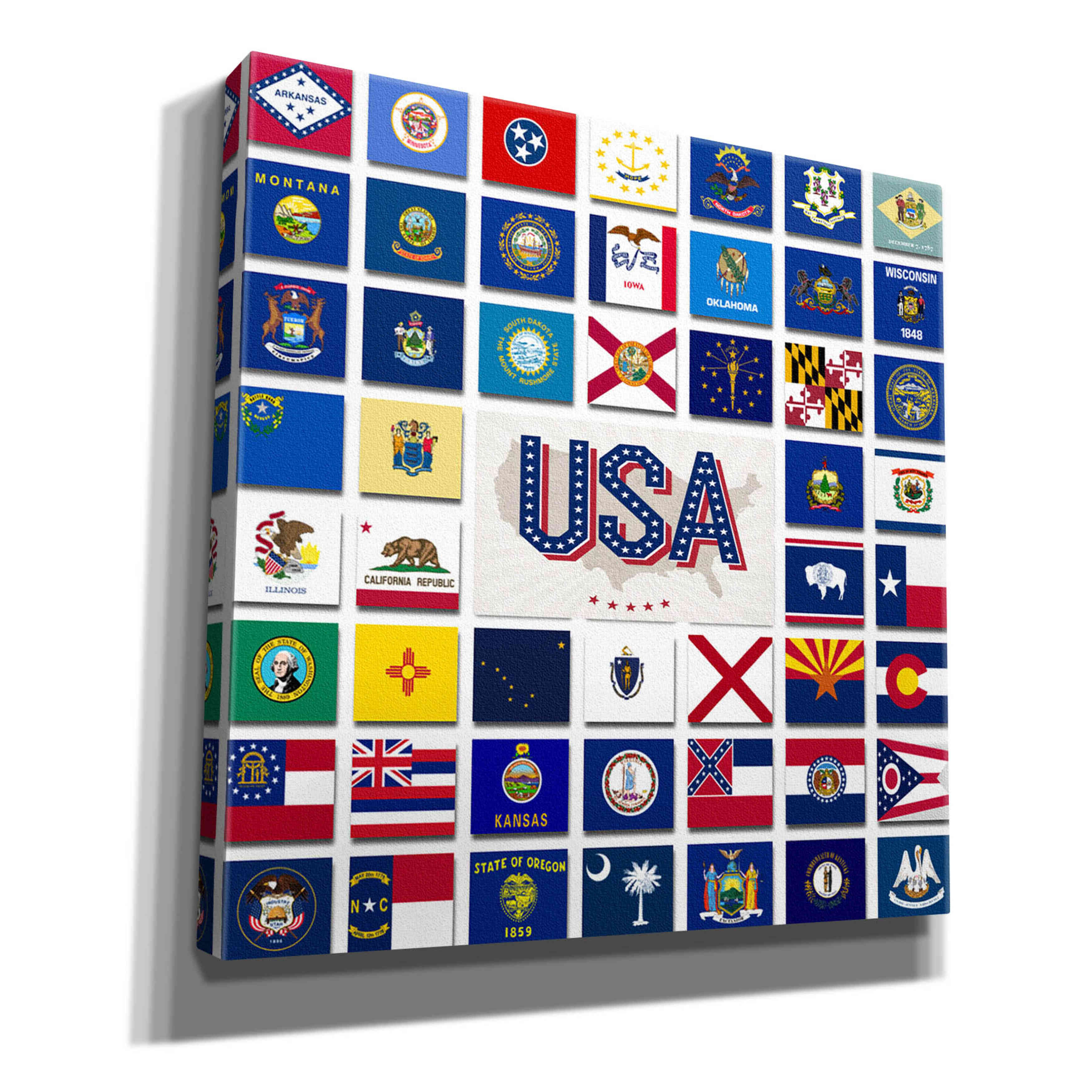 'USA' by Irena Orlov, Giclee Canvas Wall Art