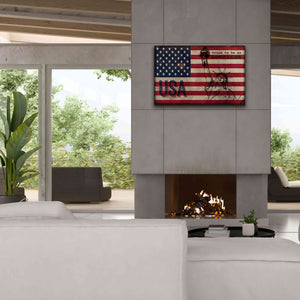 '2 Proud to be an American' by Irena Orlov, Giclee Canvas Wall Art,40 x 26