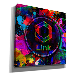 'Link Crypto Coin Color' Canvas Wall Art