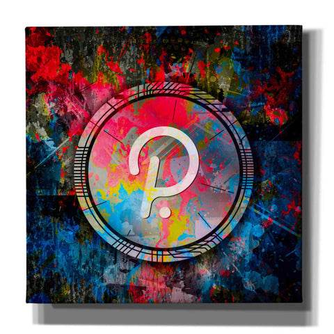 Image of 'DOT Polkadot Crypto Coin,' Canvas Wall Art