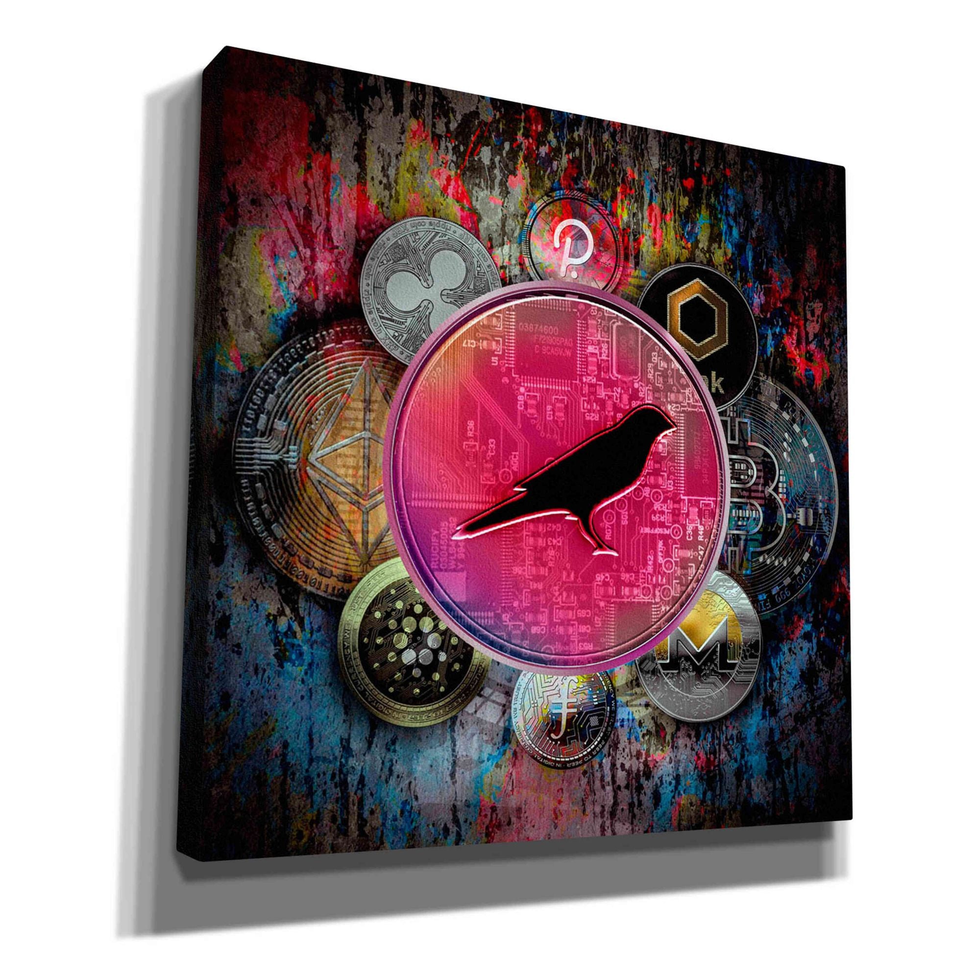 'KSM Crypto-Kusama Coin,' by Portfolio, Canvas Wall Art