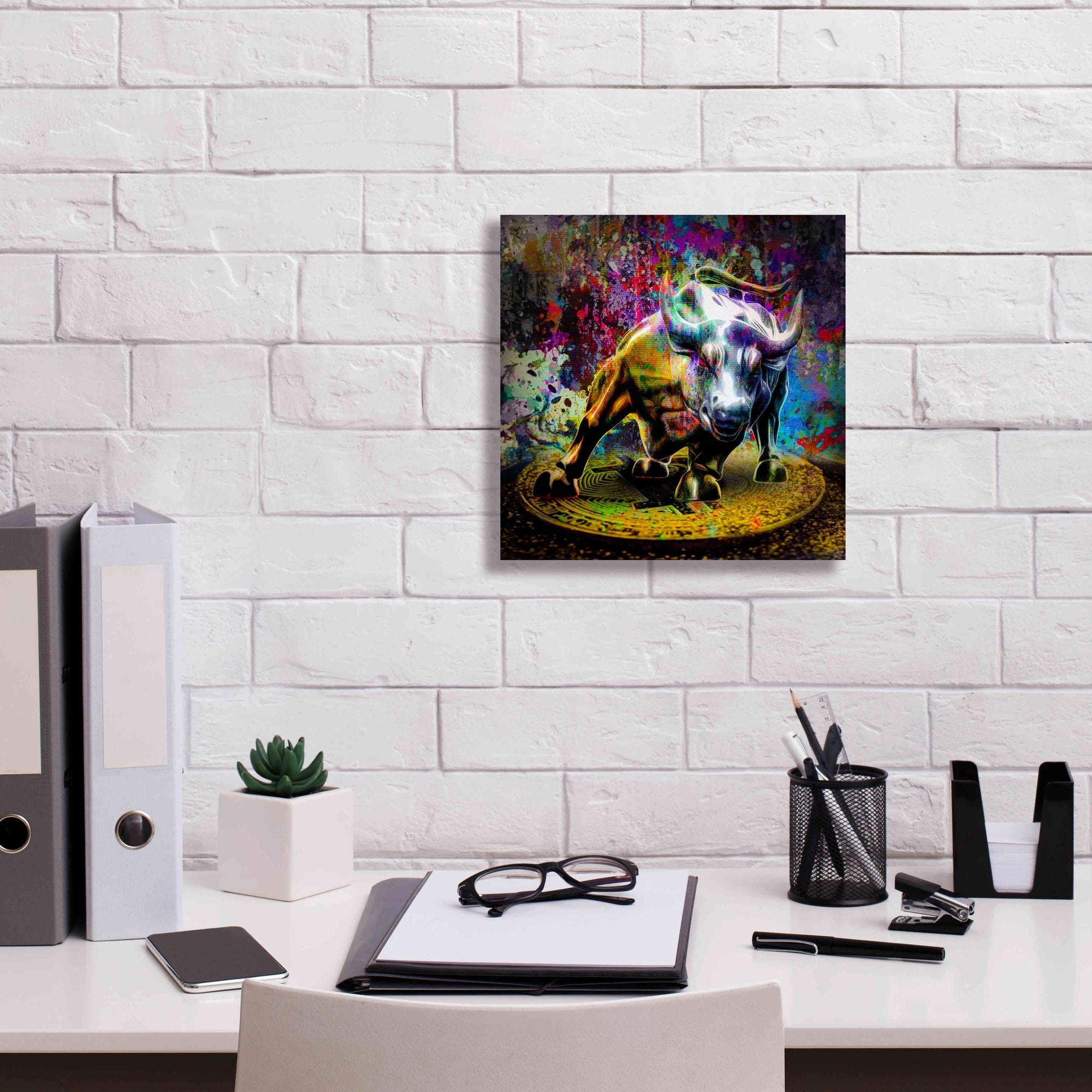 'Bitcoin Bull Market,' Canvas Wall Art,12x12