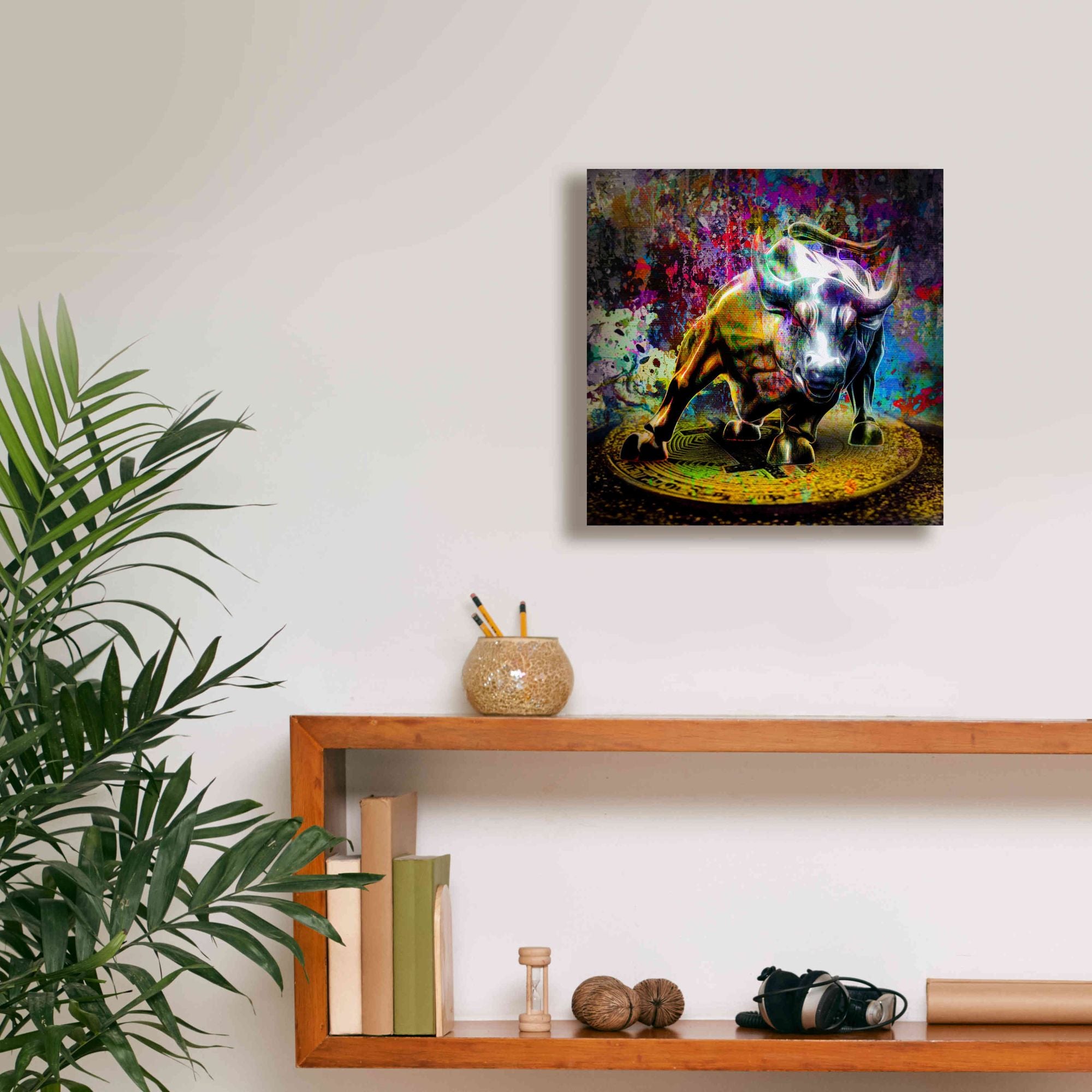 'Bitcoin Bull Market,' Canvas Wall Art,12x12