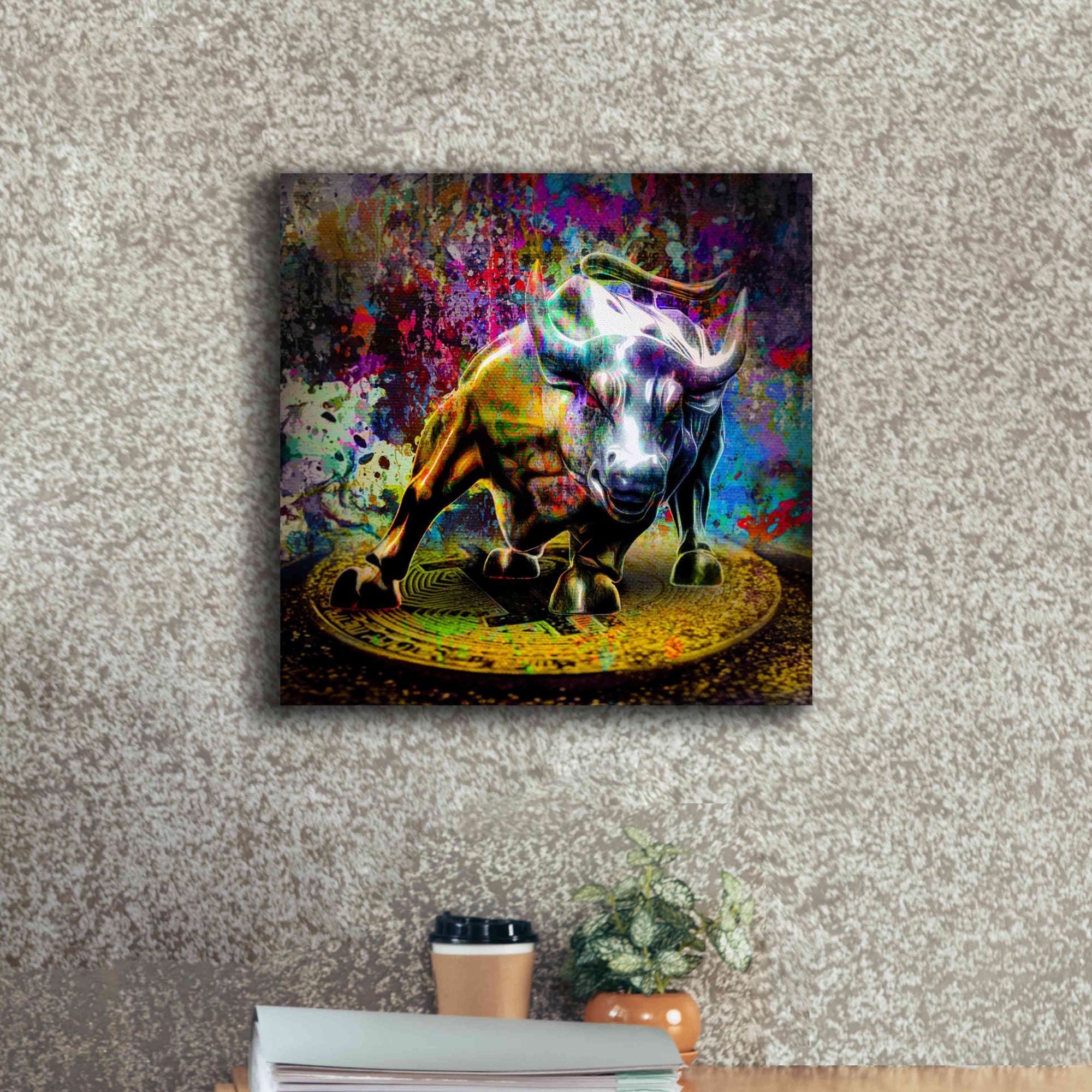 'Bitcoin Bull Market,' Canvas Wall Art,18x18