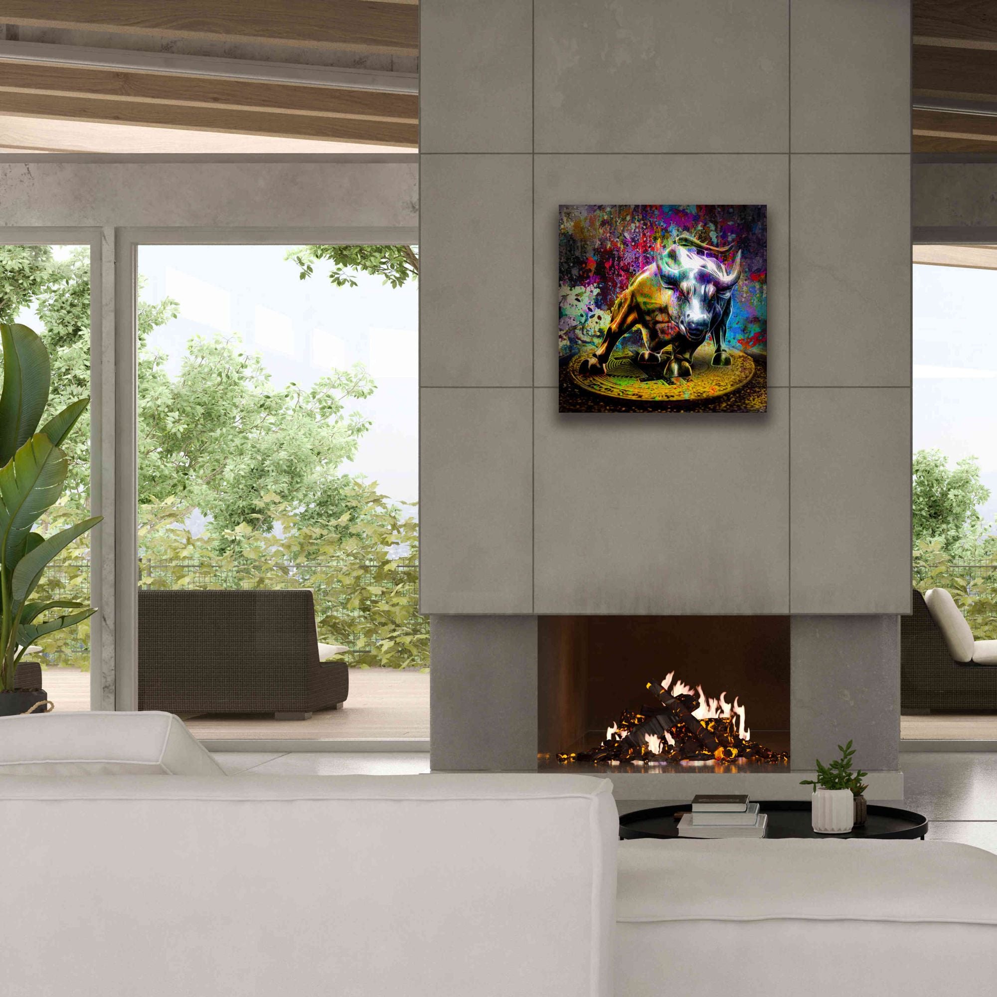 'Bitcoin Bull Market,' Canvas Wall Art,26x26