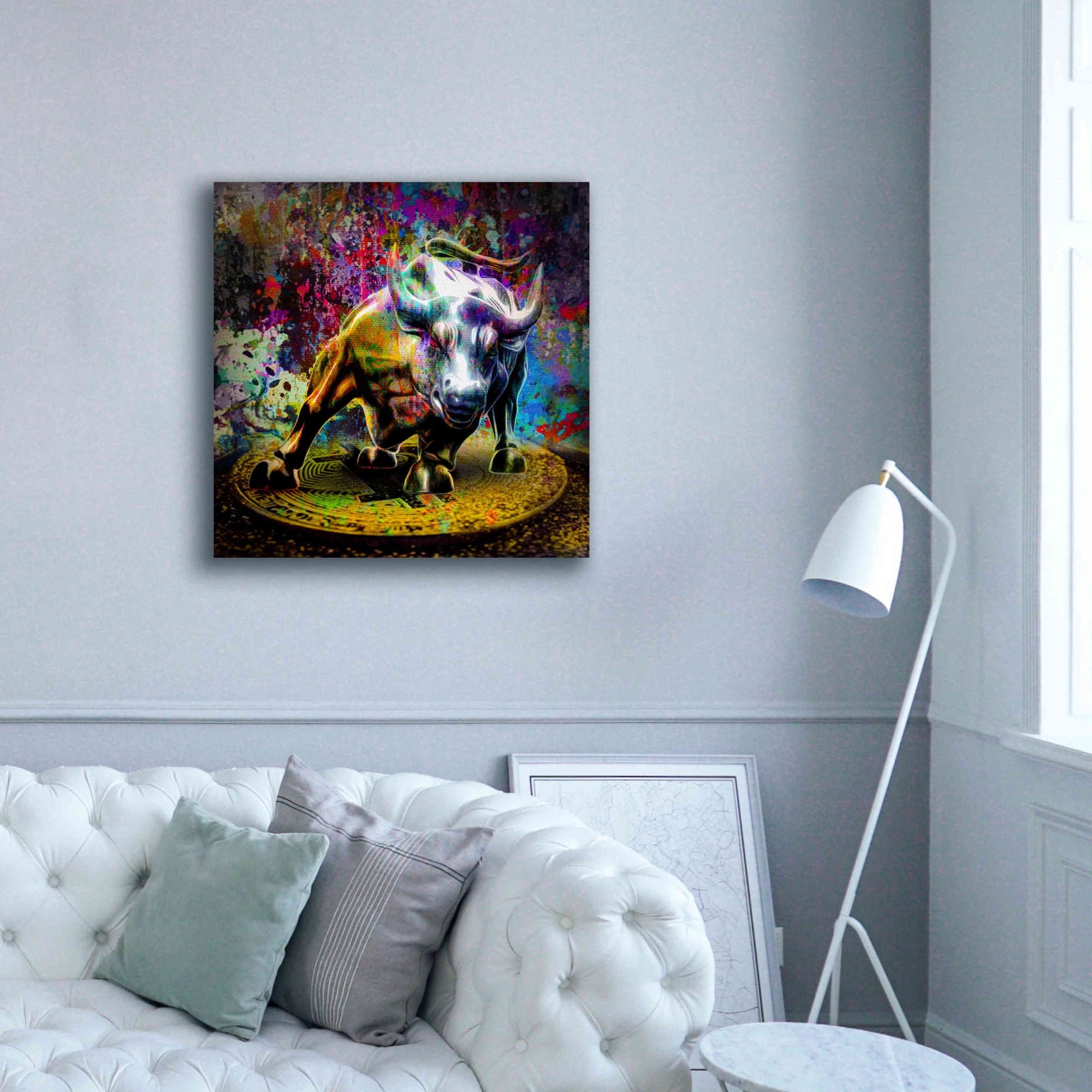 'Bitcoin Bull Market,' Canvas Wall Art,37x37