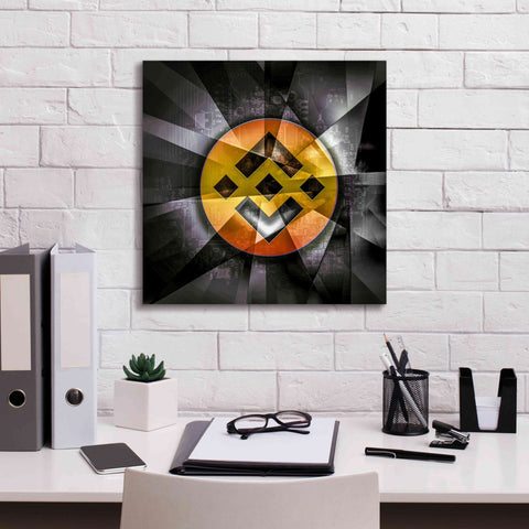 Image of 'BNB Binance Coin,' Canvas Wall Art,18x18