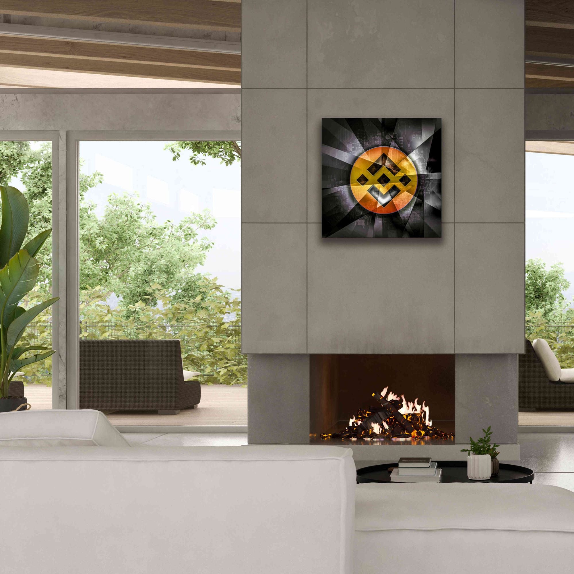 'BNB Binance Coin,' Canvas Wall Art,26x26