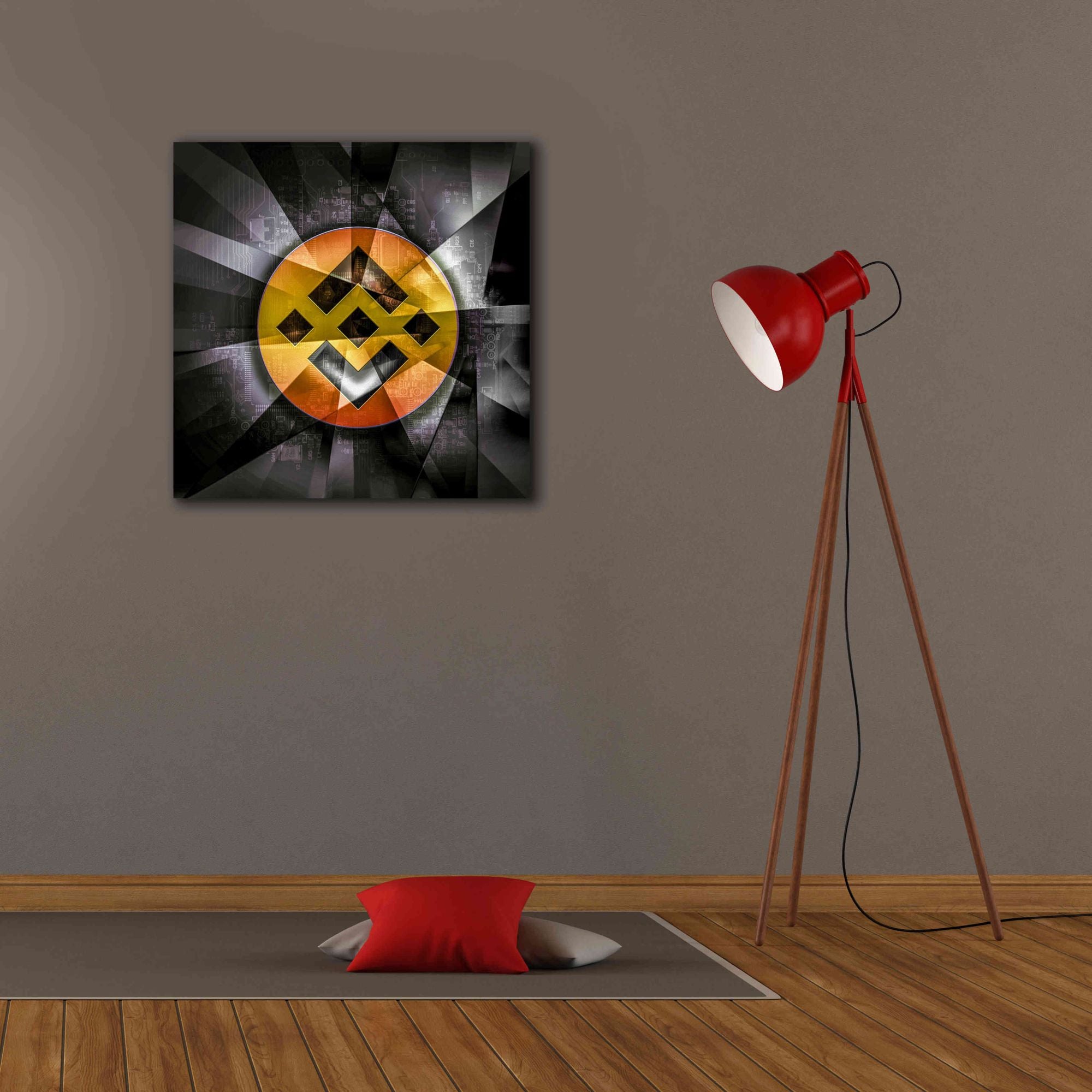 'BNB Binance Coin,' Canvas Wall Art,26x26