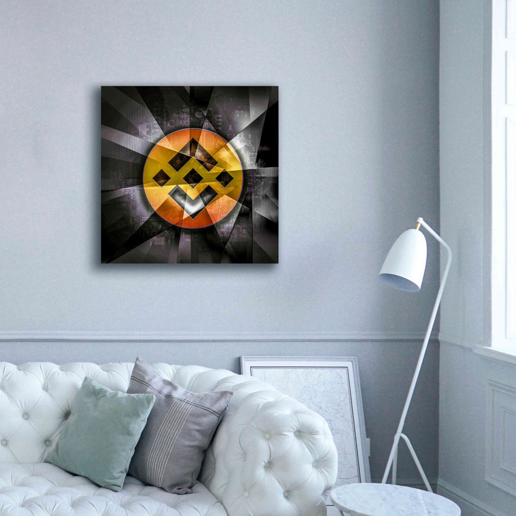 'BNB Binance Coin,' Canvas Wall Art,37x37