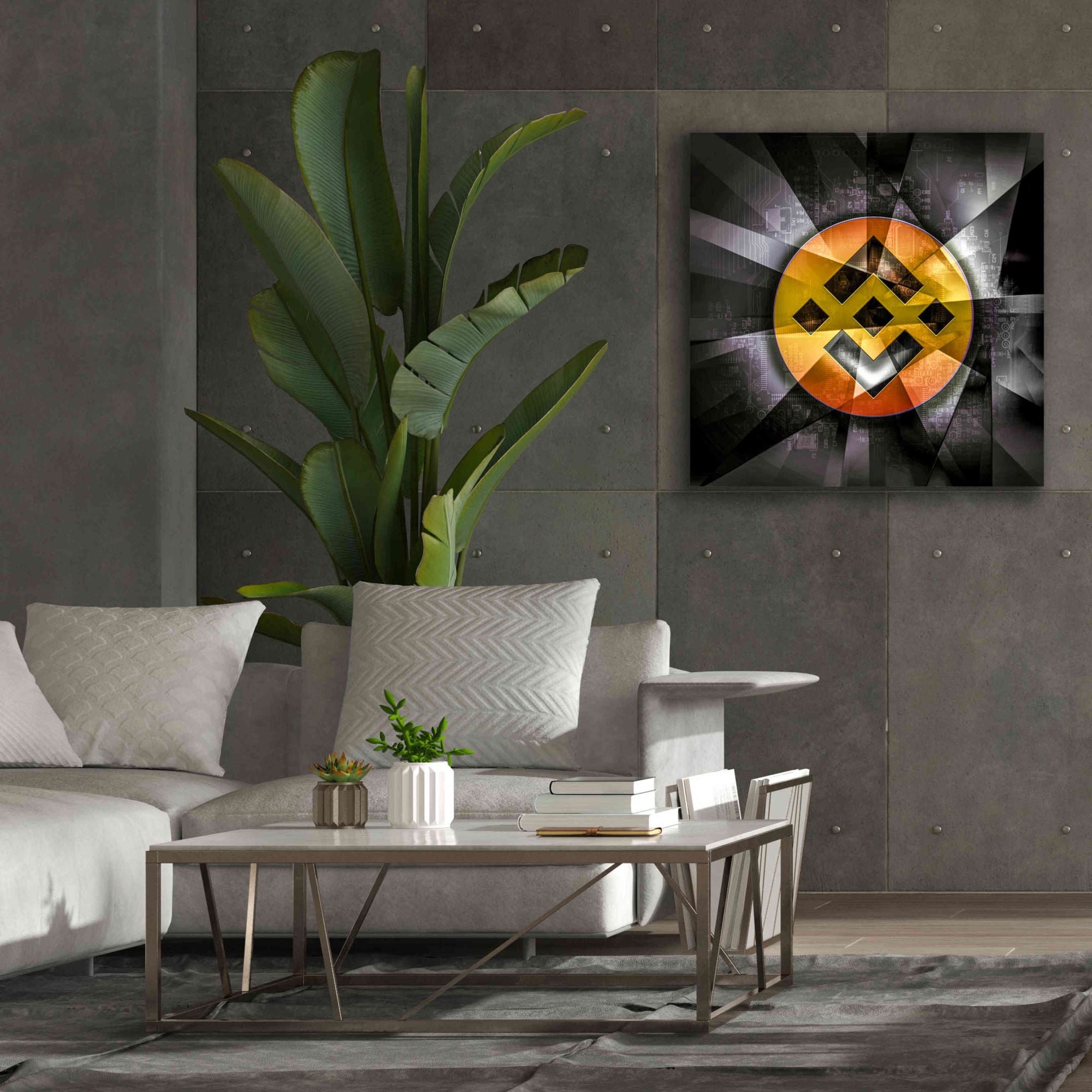 'BNB Binance Coin,' Canvas Wall Art,37x37