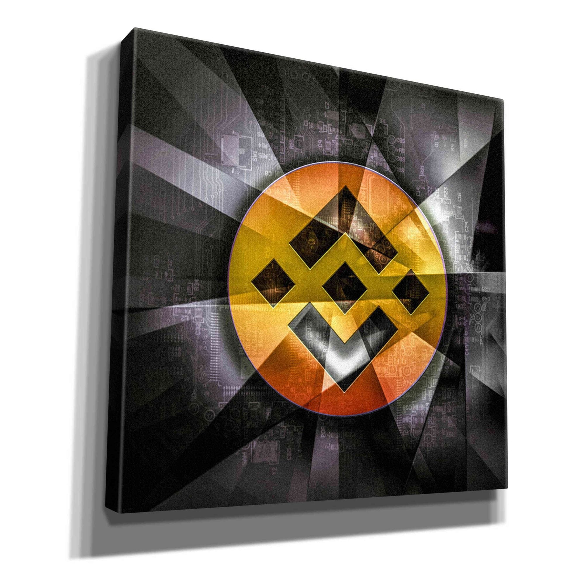 'BNB Binance Coin,' Canvas Wall Art