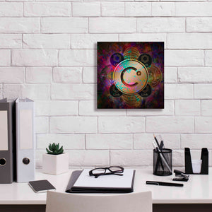 'CEL Celsius Network Crypto Pyramid,' Canvas Wall Art,12x12