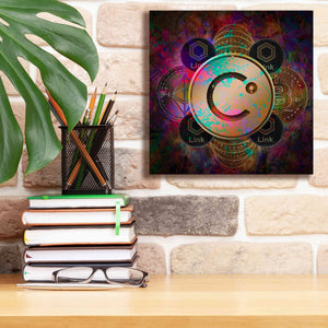 'CEL Celsius Network Crypto Pyramid,' Canvas Wall Art,12x12