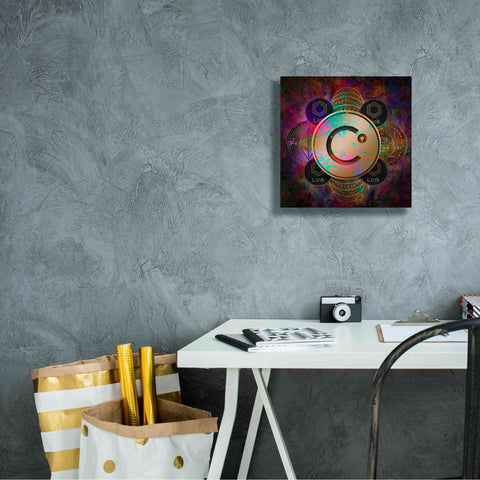 Image of 'CEL Celsius Network Crypto Pyramid,' Canvas Wall Art,12x12