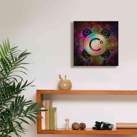 Image of 'CEL Celsius Network Crypto Pyramid,' Canvas Wall Art,12x12