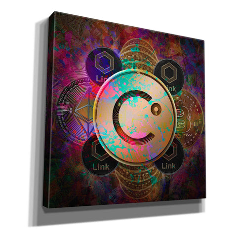 Image of 'CEL Celsius Network Crypto Pyramid,' Canvas Wall Art