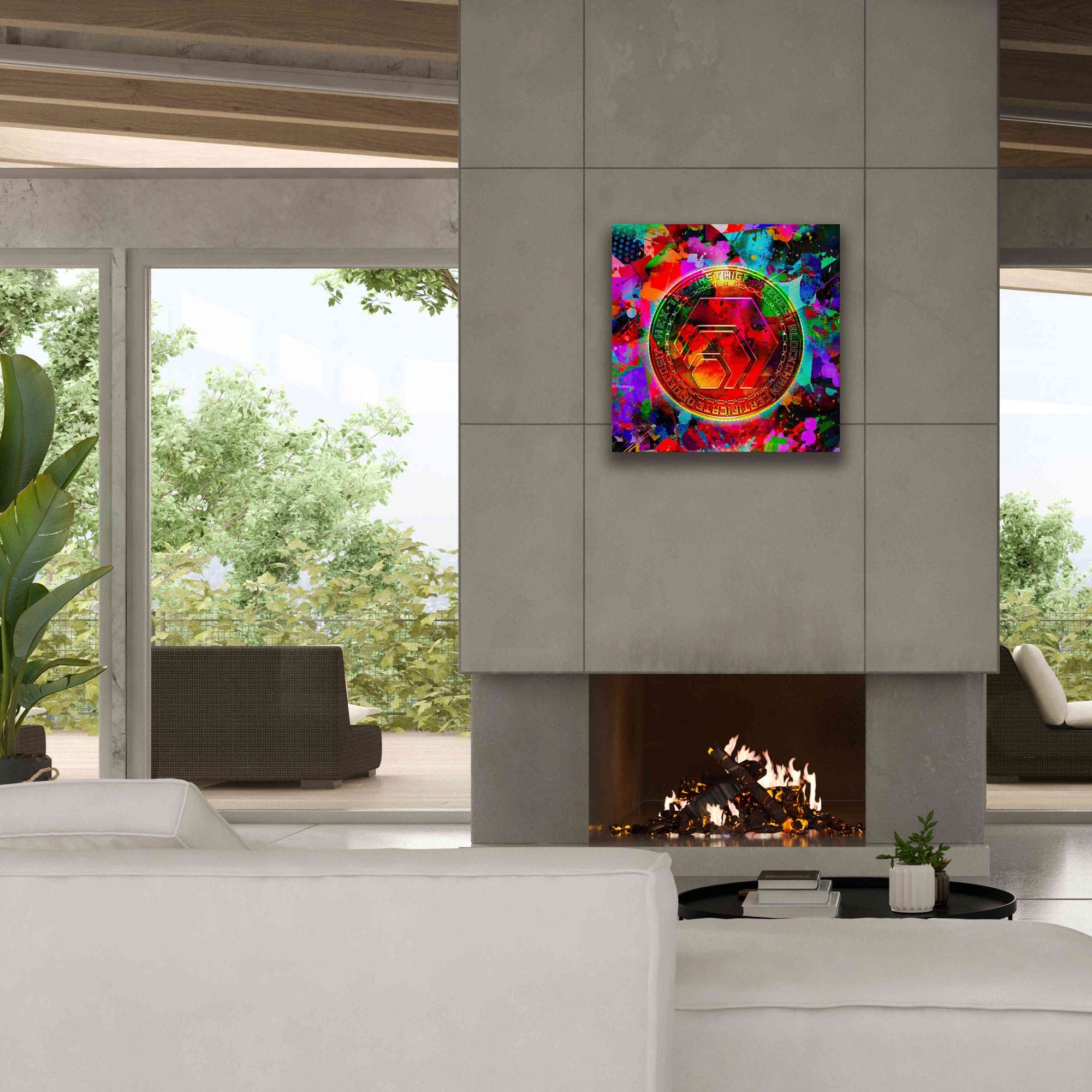 'HEX Crypto Color,' Canvas Wall Art,26x26