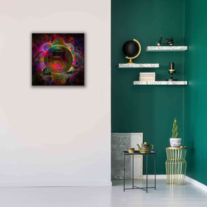 'HEX Crypto Pyramid,' Canvas Wall Art,26x26
