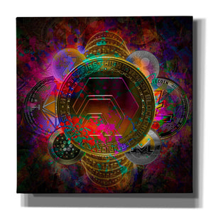 'HEX Crypto Pyramid,' Canvas Wall Art