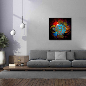 'THETA Network Crypto Pyramid,' Canvas Wall Art,37x37
