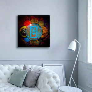 'THETA Network Crypto Pyramid,' Canvas Wall Art,37x37