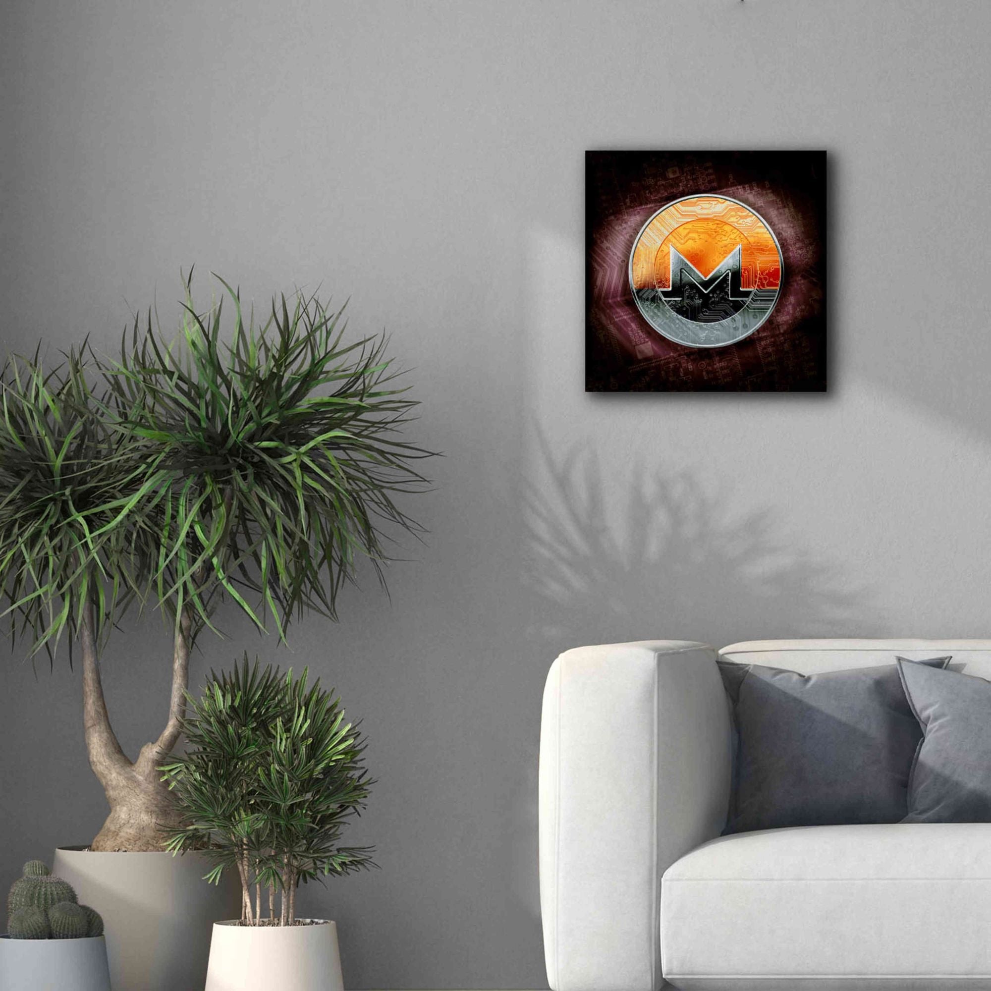 'XMR Monero Coin,' Canvas Wall Art,18x18
