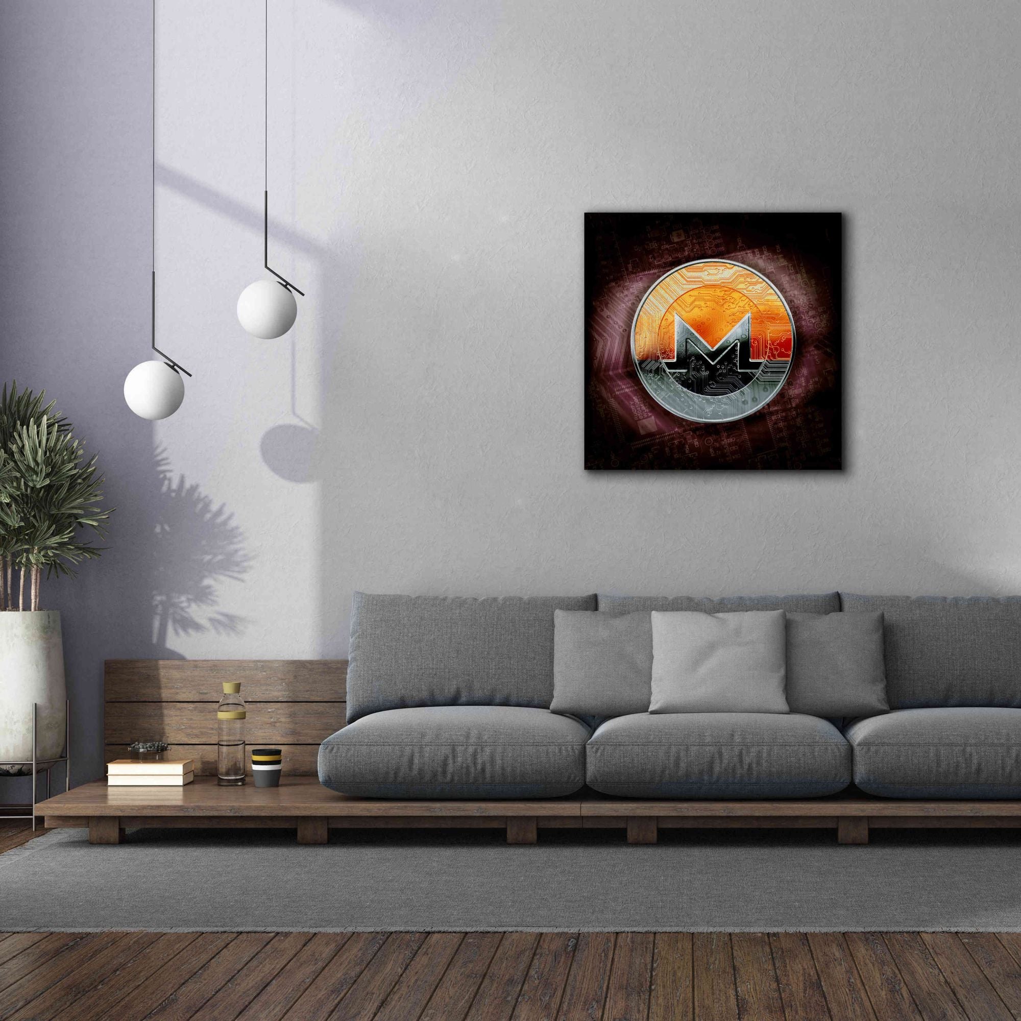 'XMR Monero Coin,' Canvas Wall Art,37x37