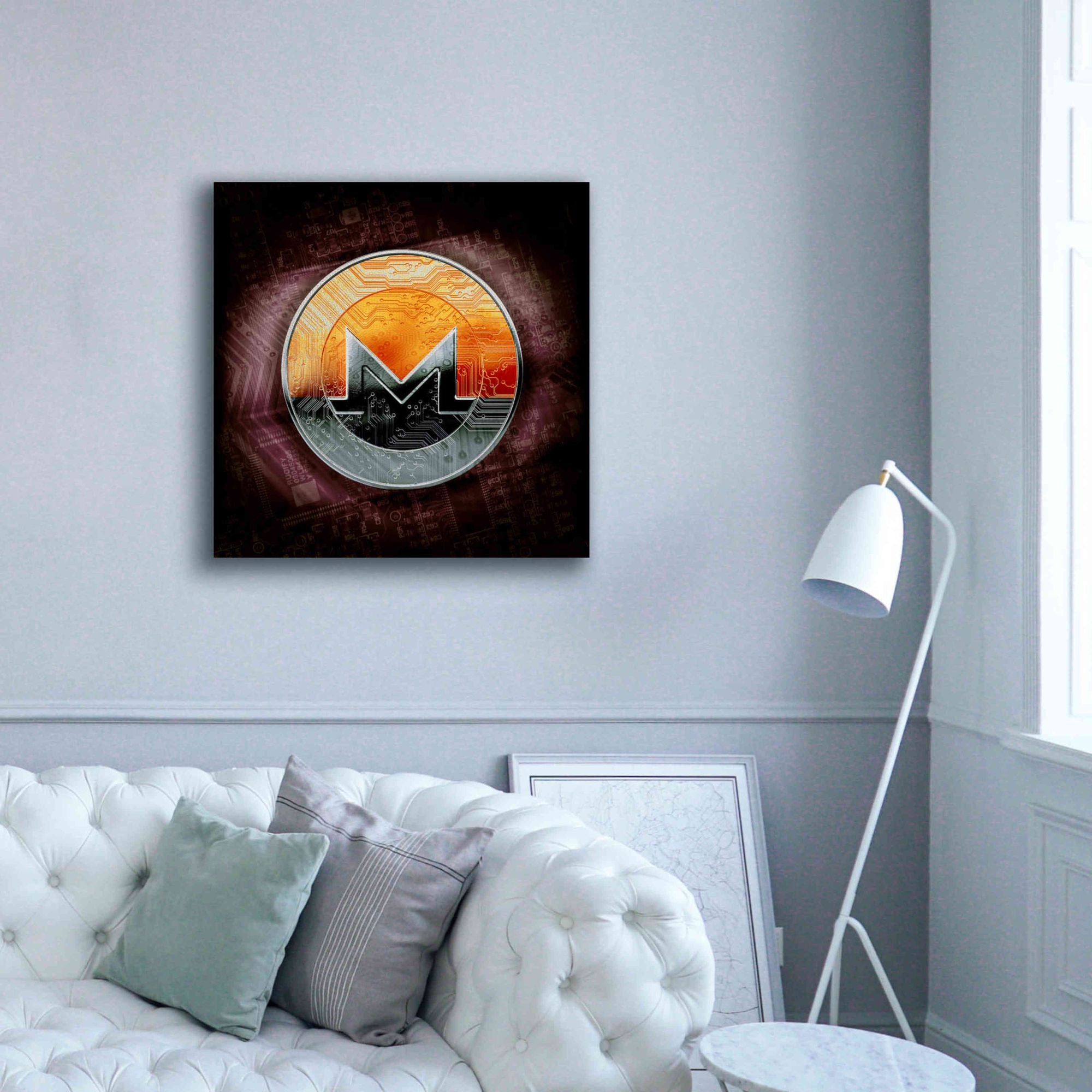 'XMR Monero Coin,' Canvas Wall Art,37x37