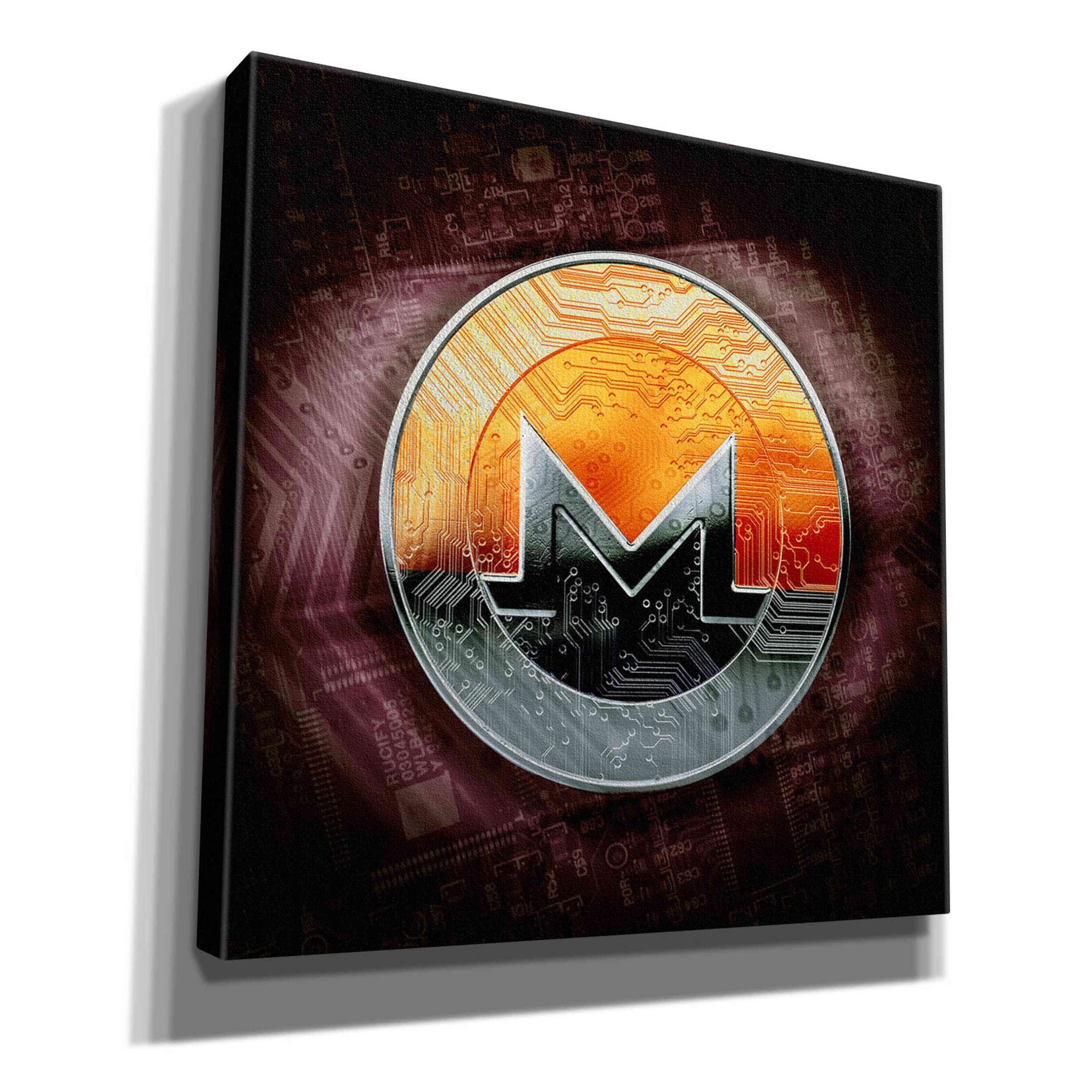 'XMR Monero Coin,' Canvas Wall Art