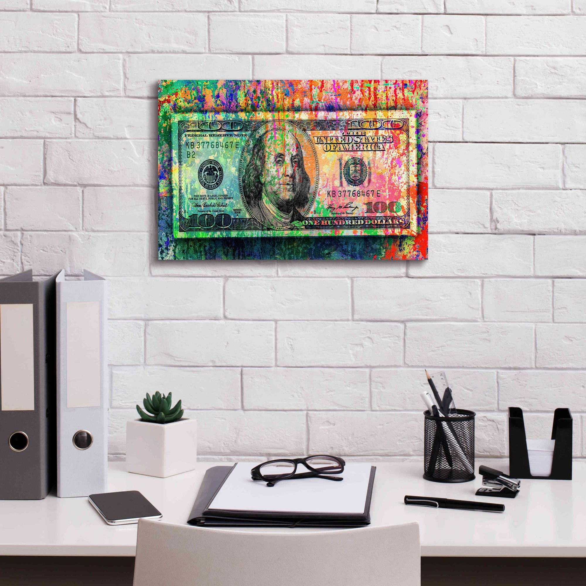 'Money Trail,' Canvas Wall Art,18x12