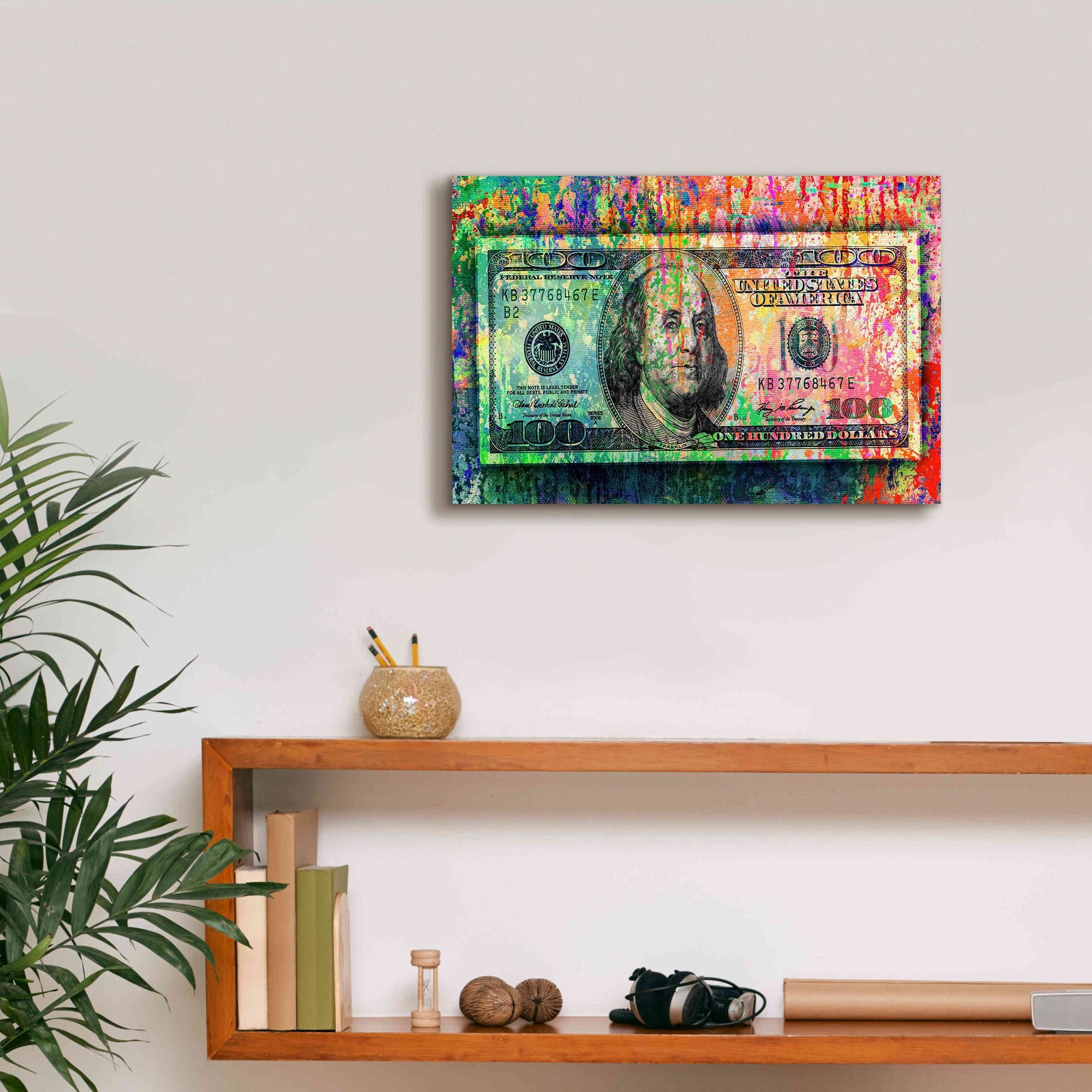 'Money Trail,' Canvas Wall Art,18x12