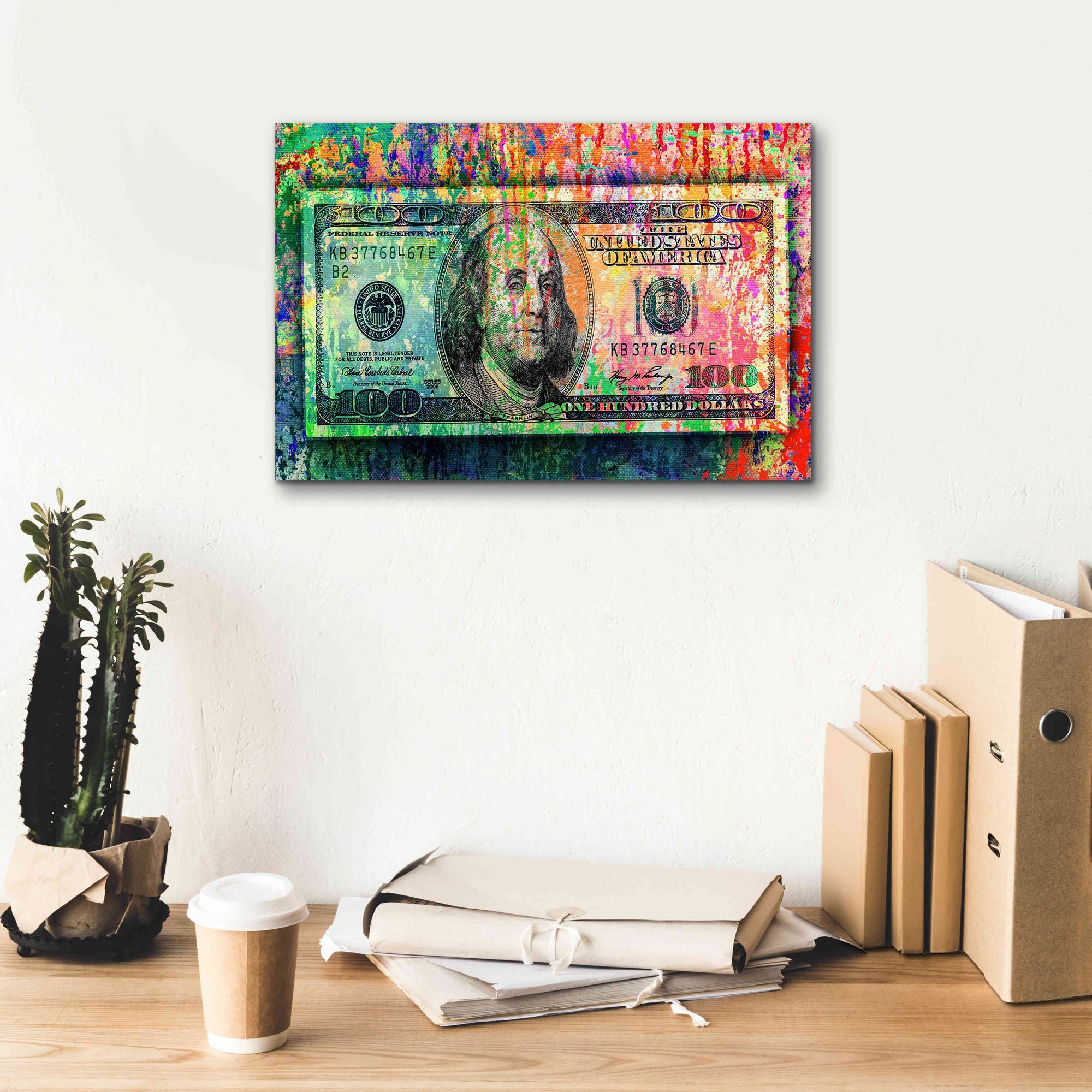 'Money Trail,' Canvas Wall Art,18x12