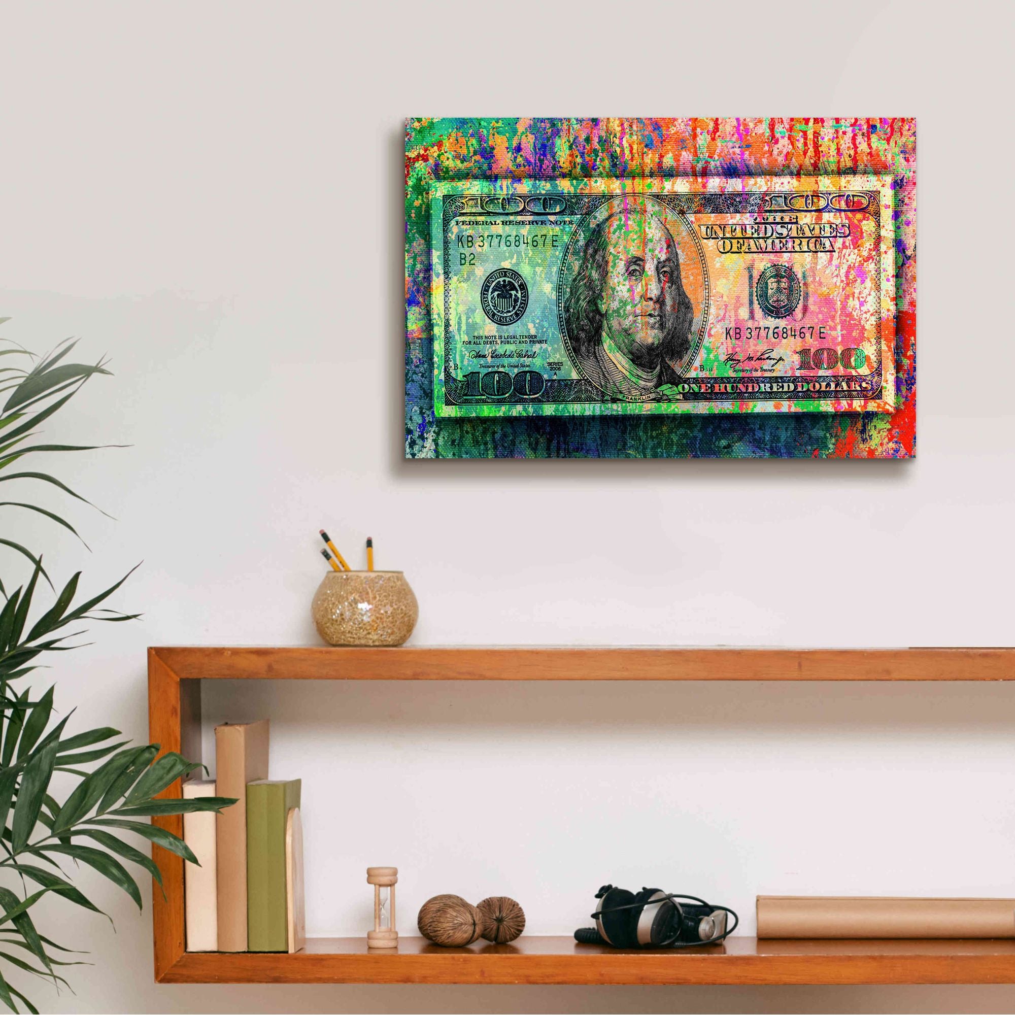 'Money Trail,' Canvas Wall Art,18x12