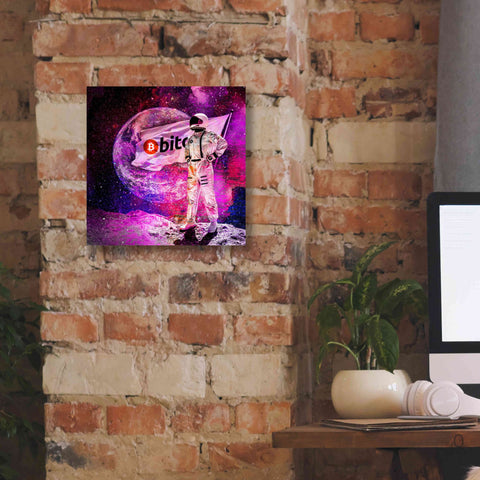Image of 'Bitcoin to the Moon' Canvas Wall Art,12x12