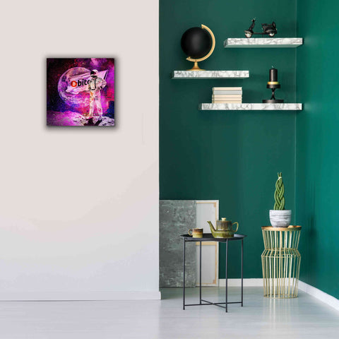 Image of 'Bitcoin to the Moon' Canvas Wall Art,18x18