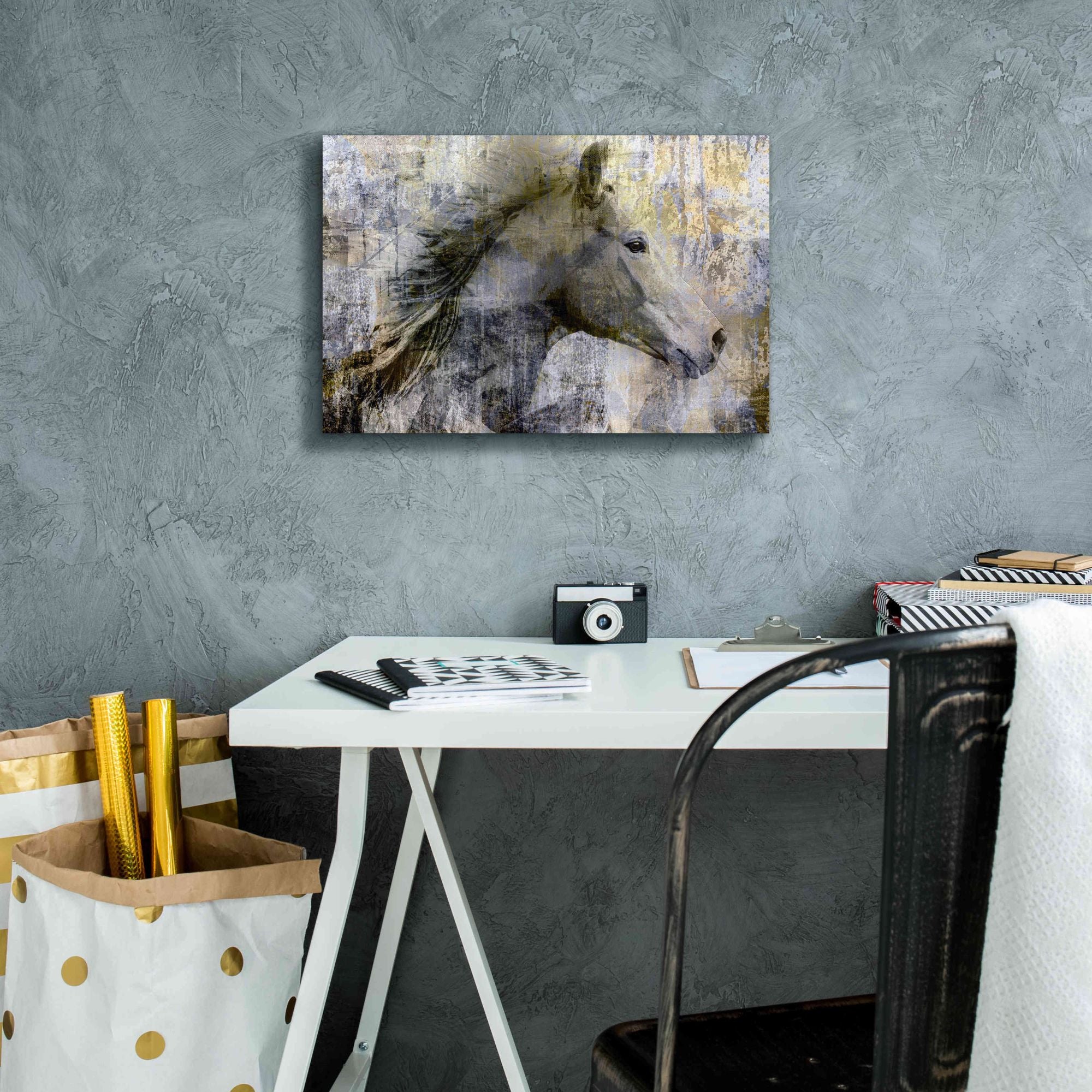 'Vintage Horse,' Canvas Wall Art,18x12