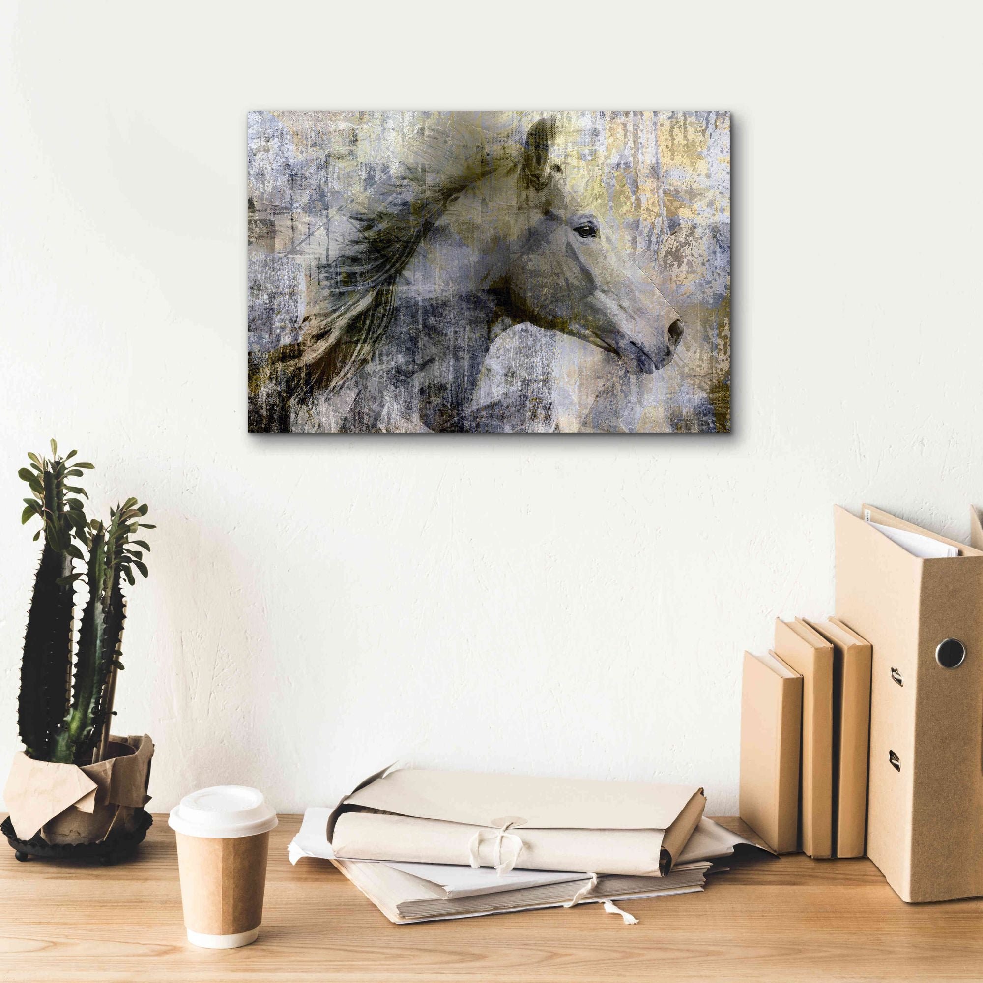'Vintage Horse,' Canvas Wall Art,18x12