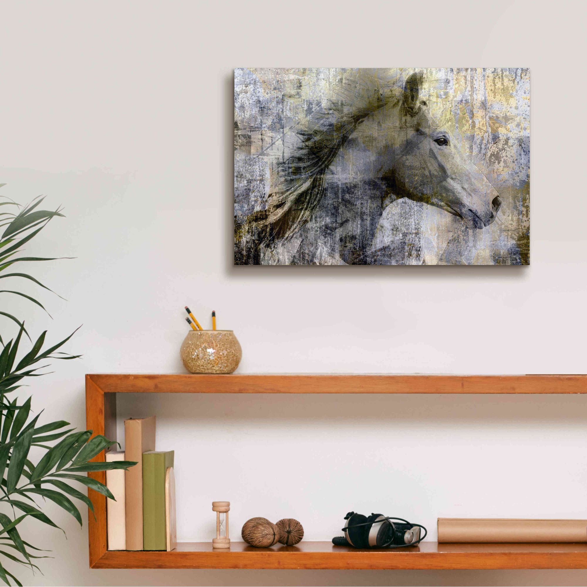 'Vintage Horse,' Canvas Wall Art,18x12