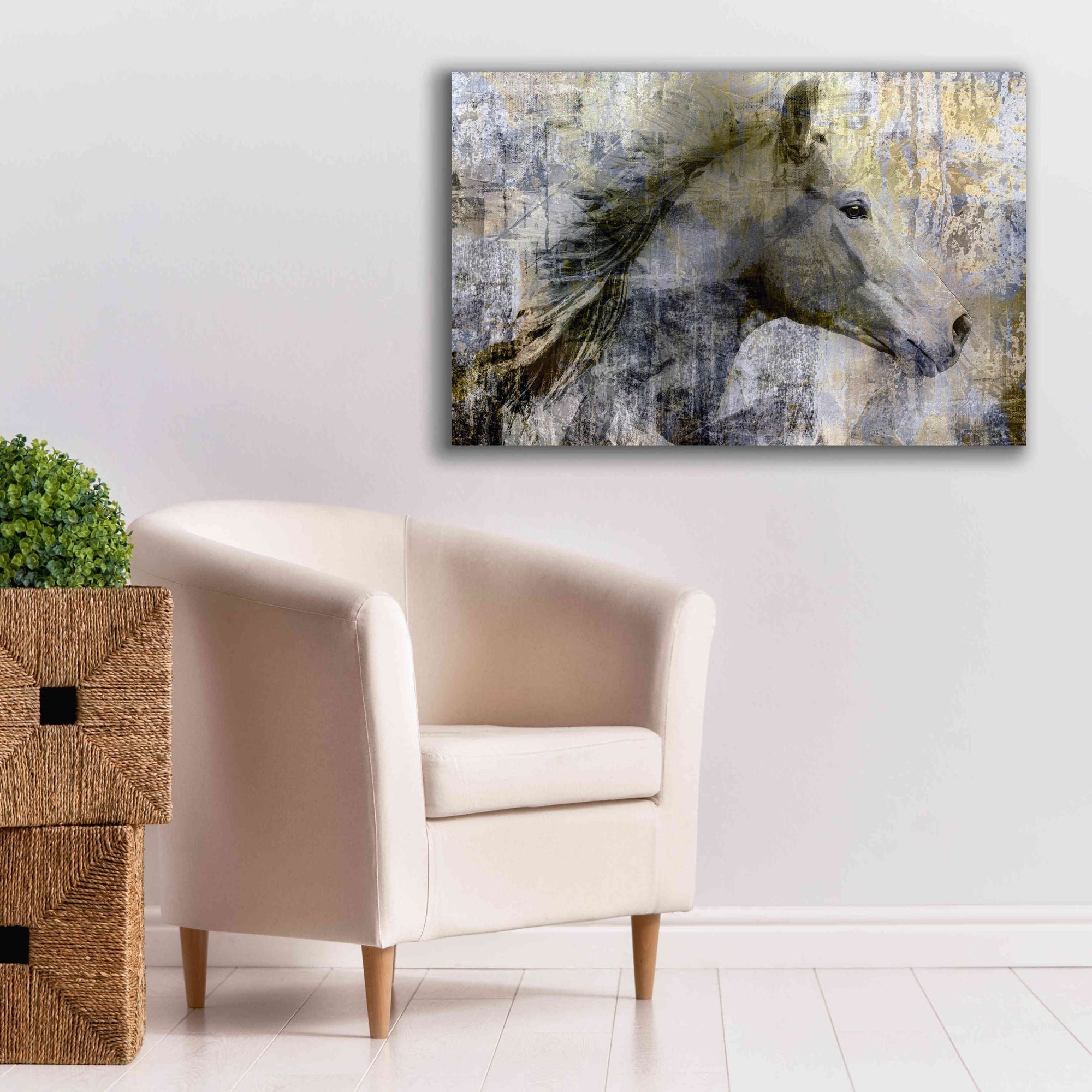'Vintage Horse,' Canvas Wall Art,40x26