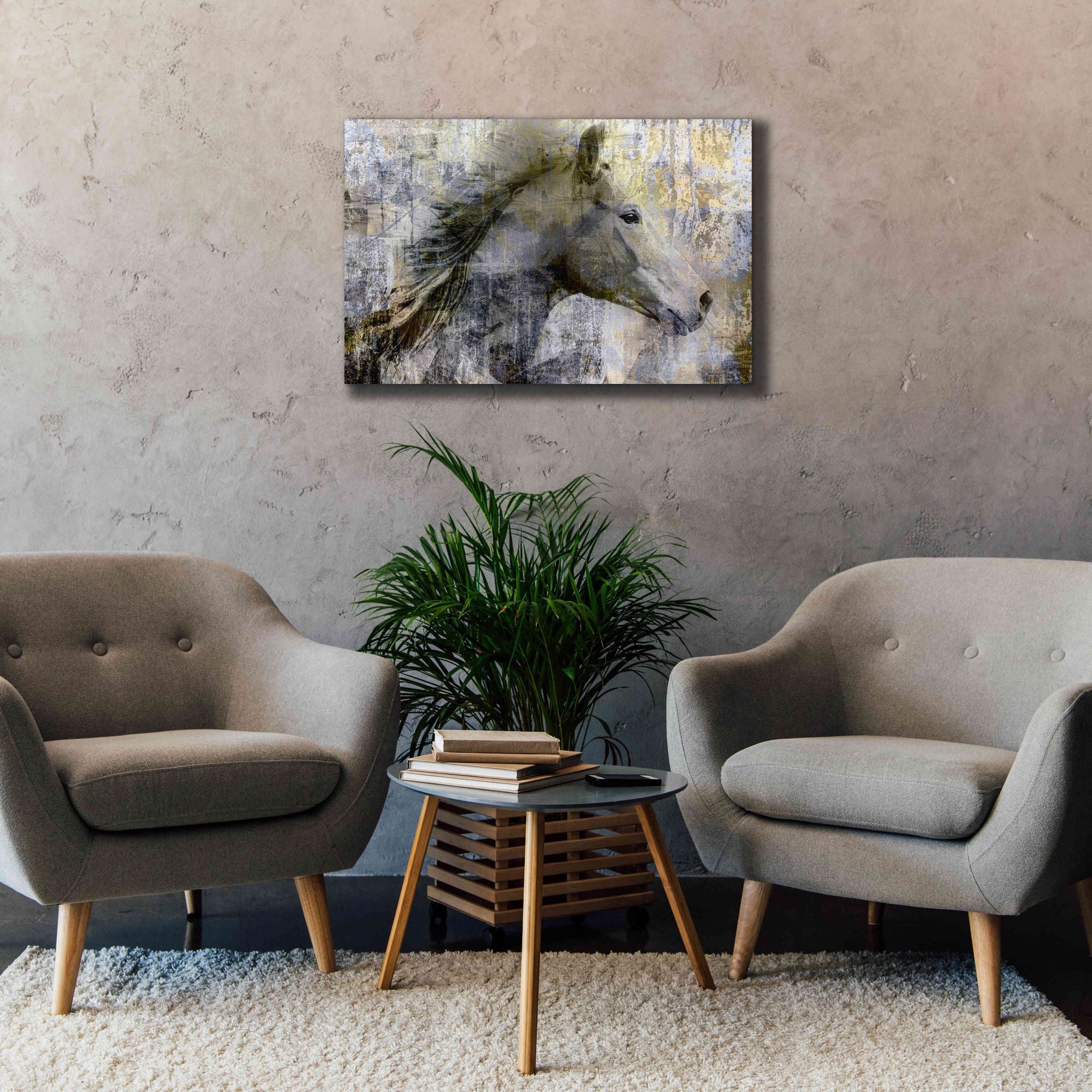 'Vintage Horse,' Canvas Wall Art,40x26
